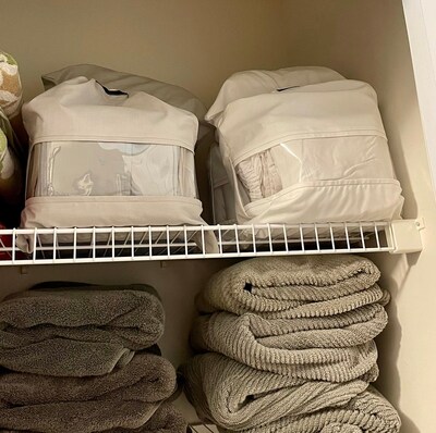 Sheet bag, sheet storage, linen closet organization - image3